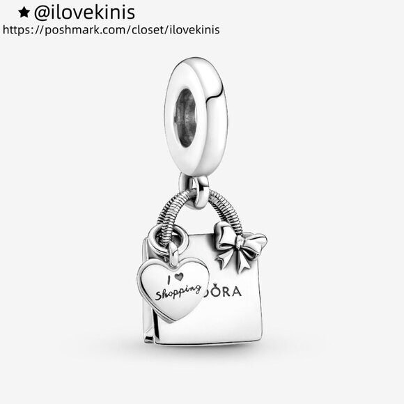 Pandora Shopping Bag Dangle Charm - Picture 1 of 5